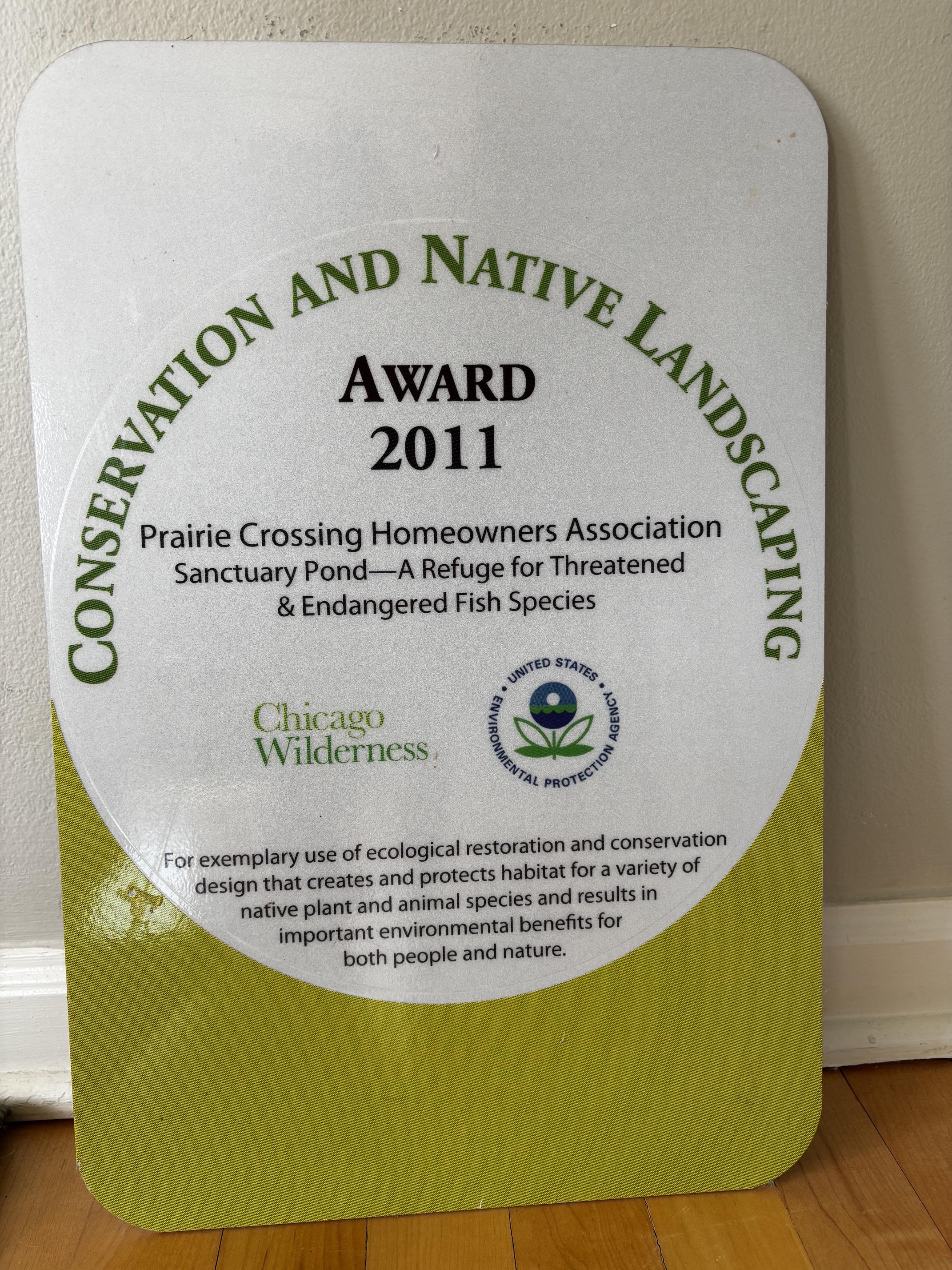 Sanctuary Pond project award