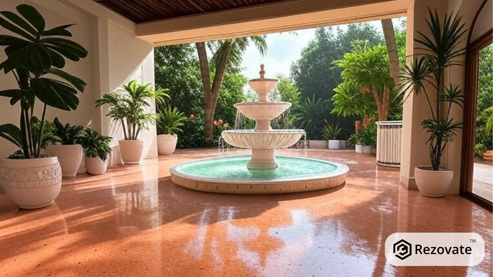 Terrazzo Inspirations for a Coastal Beach Resort in Pondicherry