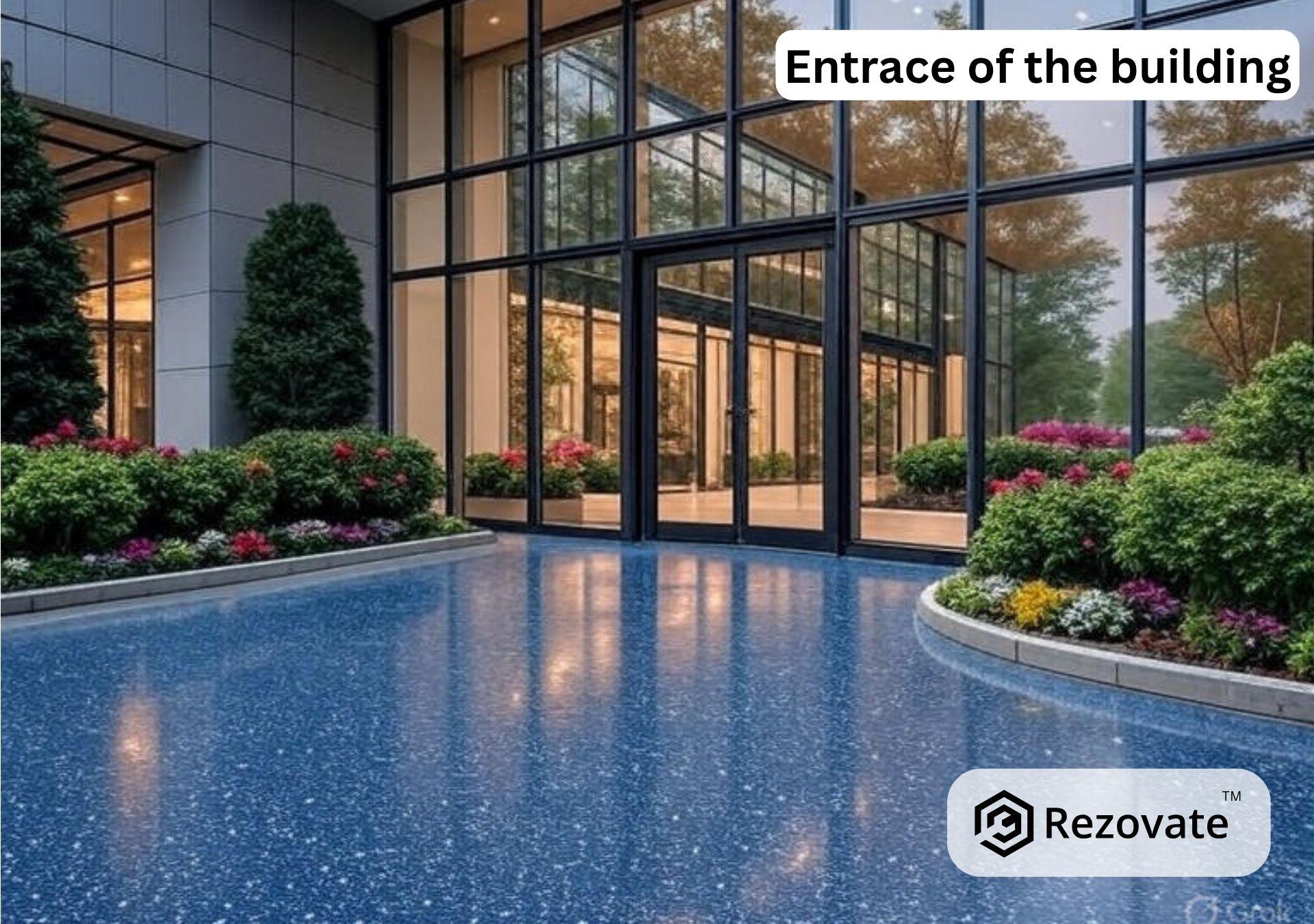 Terrazzo Inspirations for a Modern Commercial Building in Ahmedabad