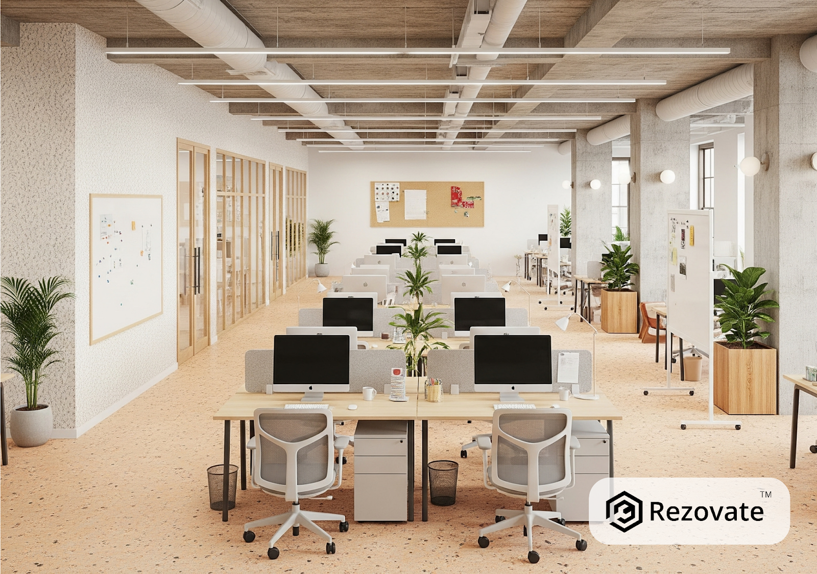 Terrazzo Design Ideas for a Co- working Space in Bangalore