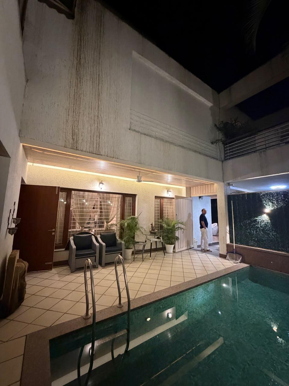 Current pool area before the Pebble Hammam revival