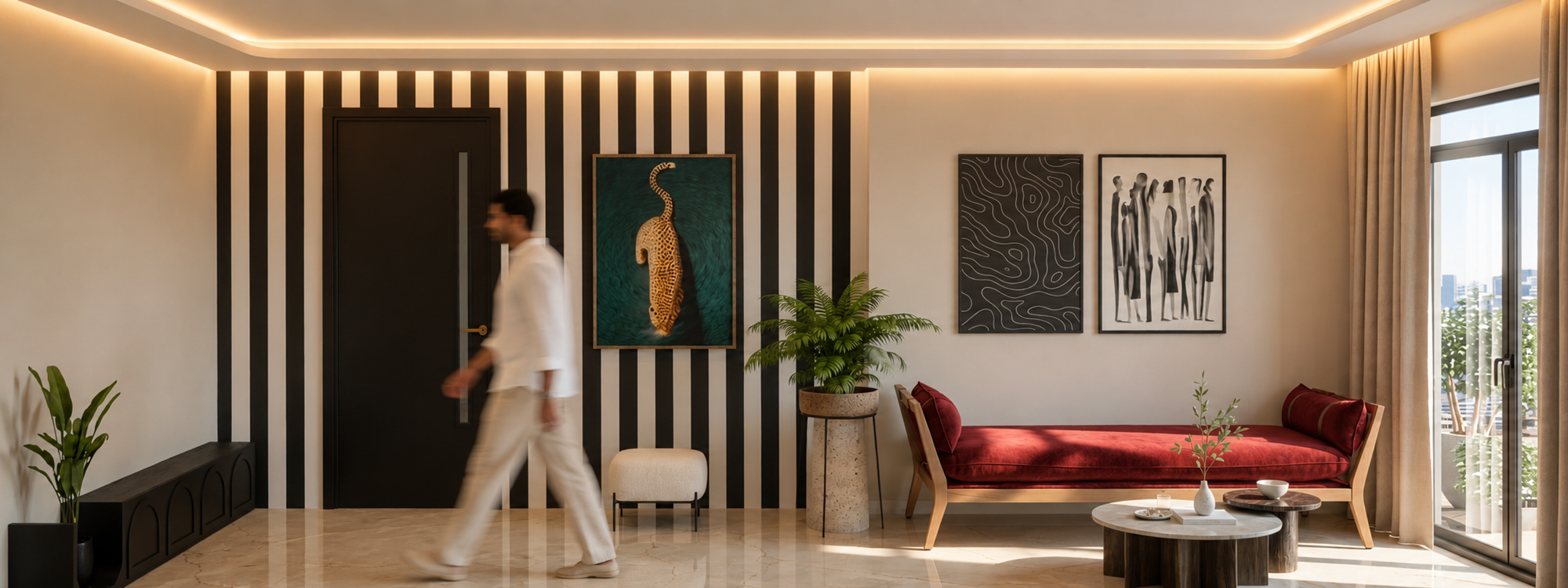Additional residence gathering room design render