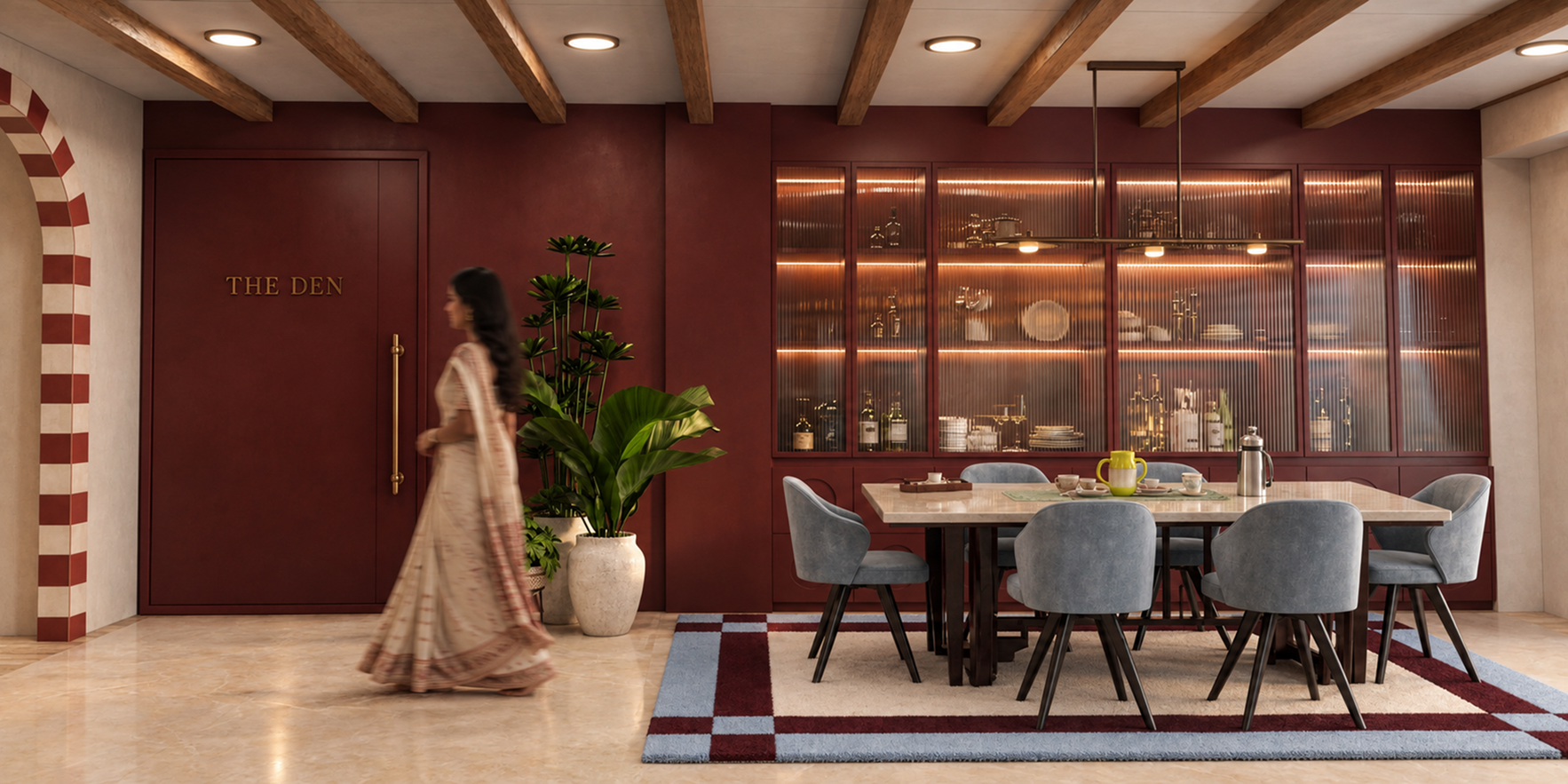 Dining-room design-development render