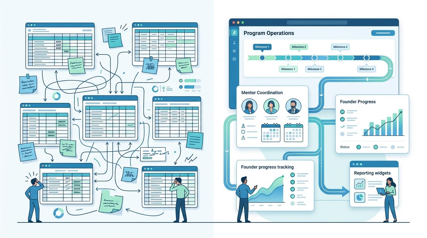 Cohort Management vs Spreadsheets for Startup Programs