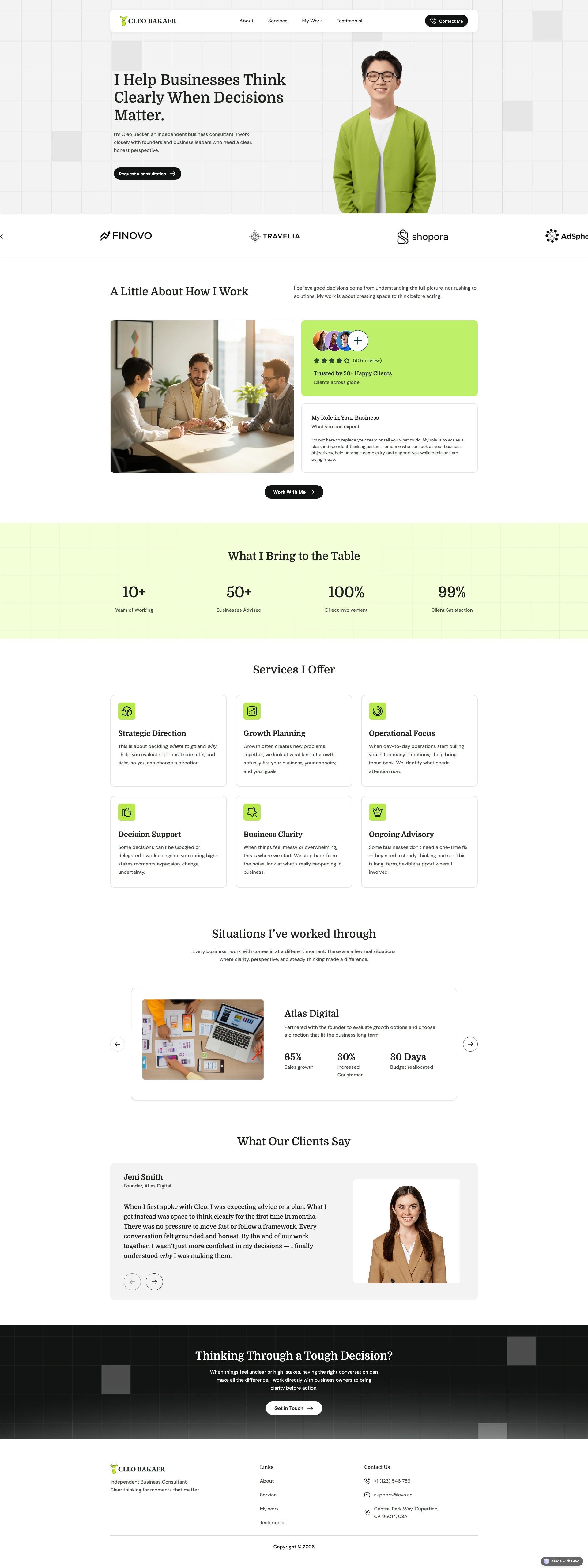 Home - Cleo Becker Business Consultant Portfolio