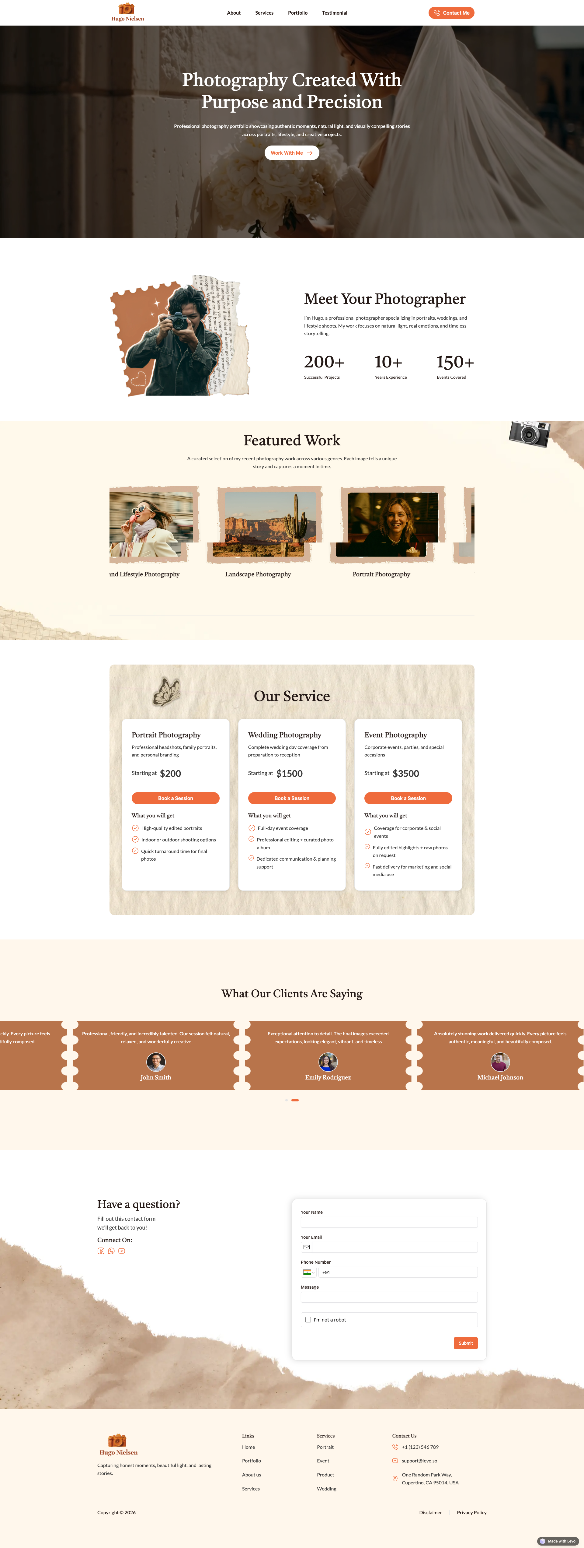 Hugo Nielsen Photographer Portfolio