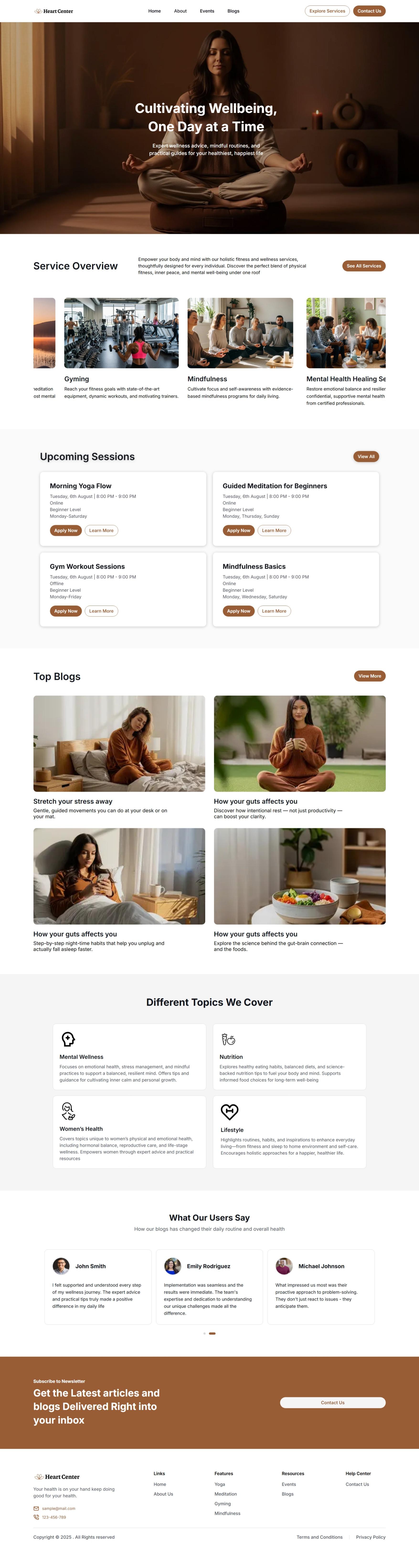 Heart Center – The Levo Template for Wellness, Fitness & Mindfulness Brands
