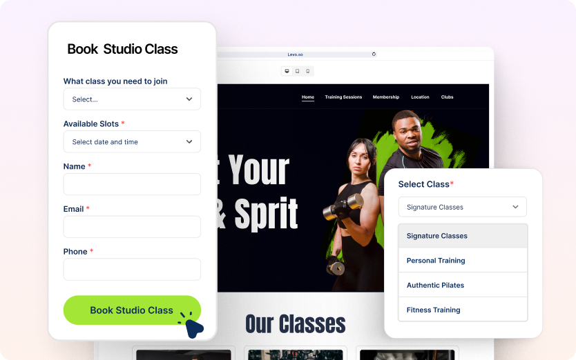 Book Classes Effortlessly