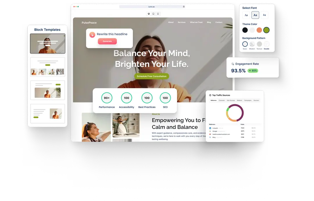 A Stress Management website built with HeyLevo