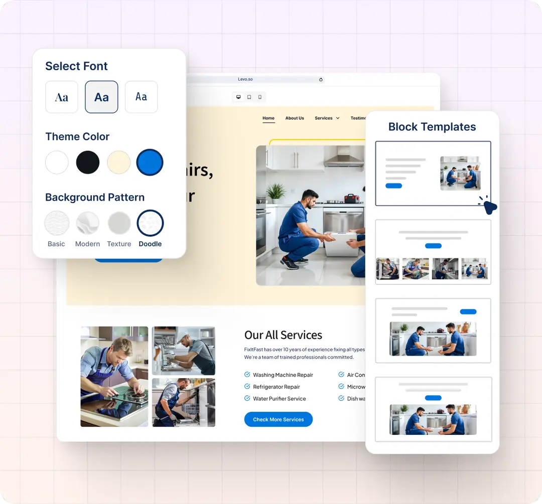 No-code AI Website Builder