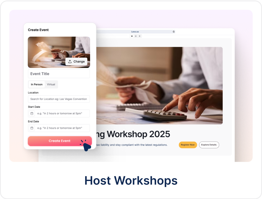 Host Workshops