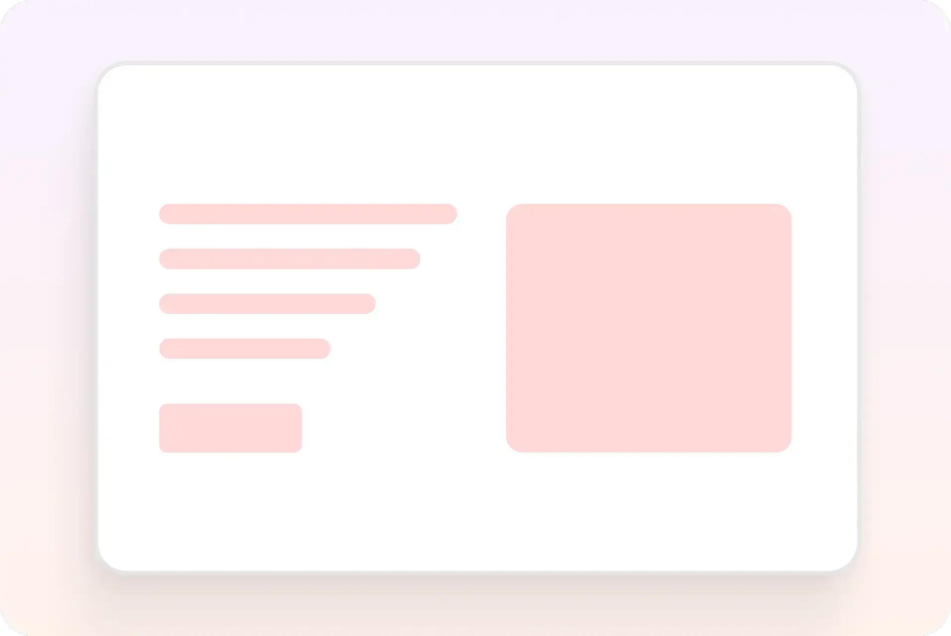 Website placeholder card with text lines and image block