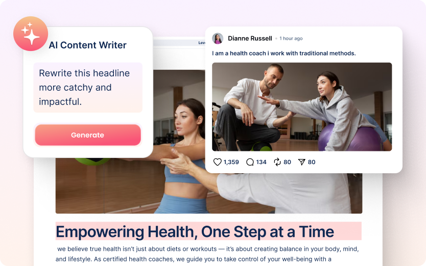 Share Nutrition & Fitness Tips