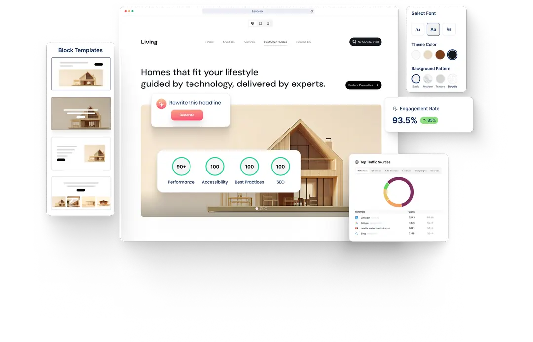 A Scriptwriter website built with HeyLevo