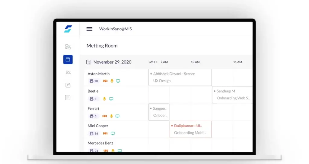 Meeting room booking management