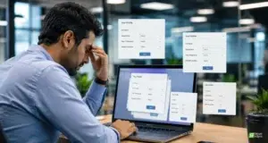 Employee repeatedly entering meeting room booking details