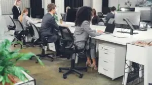 Hot desking workspace