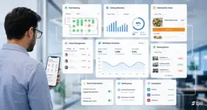 Unified workplace management software simplifying desk, parking, visitor, and cafeteria operations