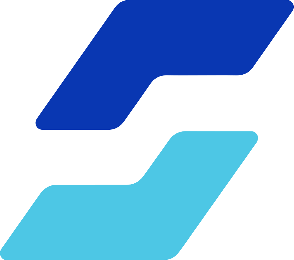 WorkInSync icon: two overlapping blue and cyan patterns representing desk and chair