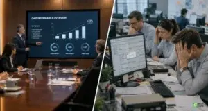 Workplace Manager analyzing workplace data to optimize employee experience