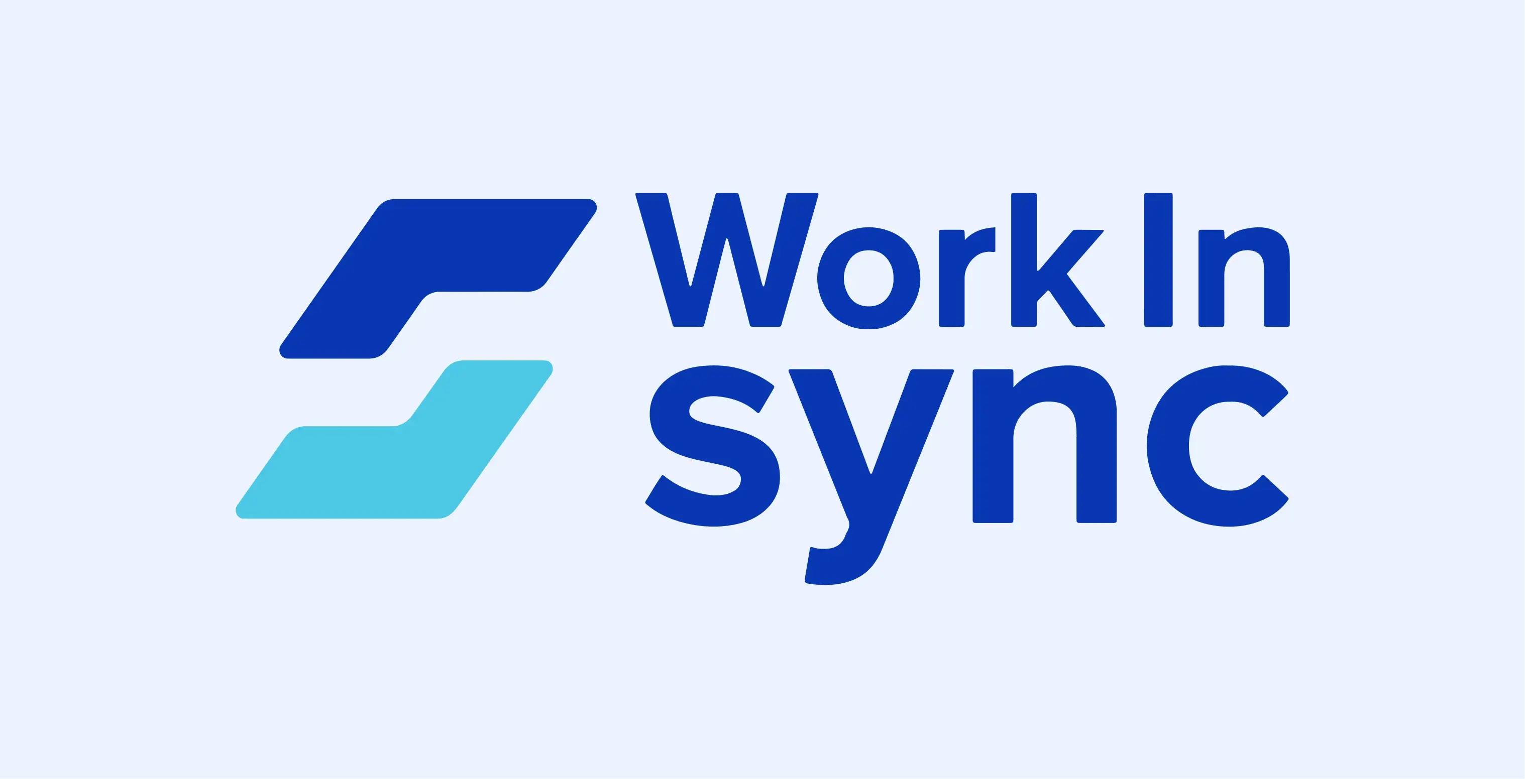 Full-colour WorkInSync logo on a light blue background.