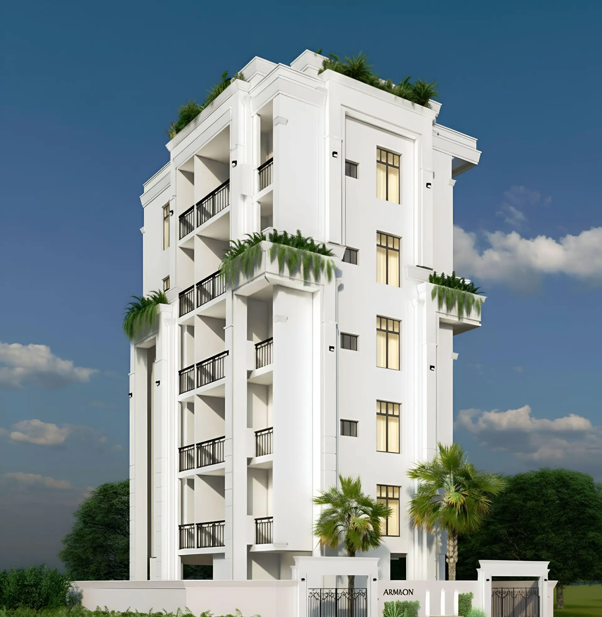 A completed Armkon residential building in Hyderabad