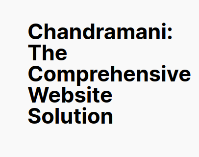 Chandramani Logo