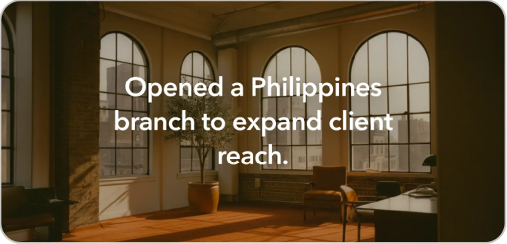 Opened Office in Philippines